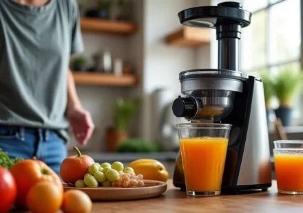 The image shows a variety of juicer machines, highlighting options for finding great juicer machines on sale.